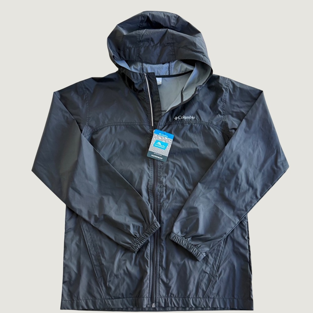 Columbia Glennaker Rain Jacket Youth XL Black Gorpcore